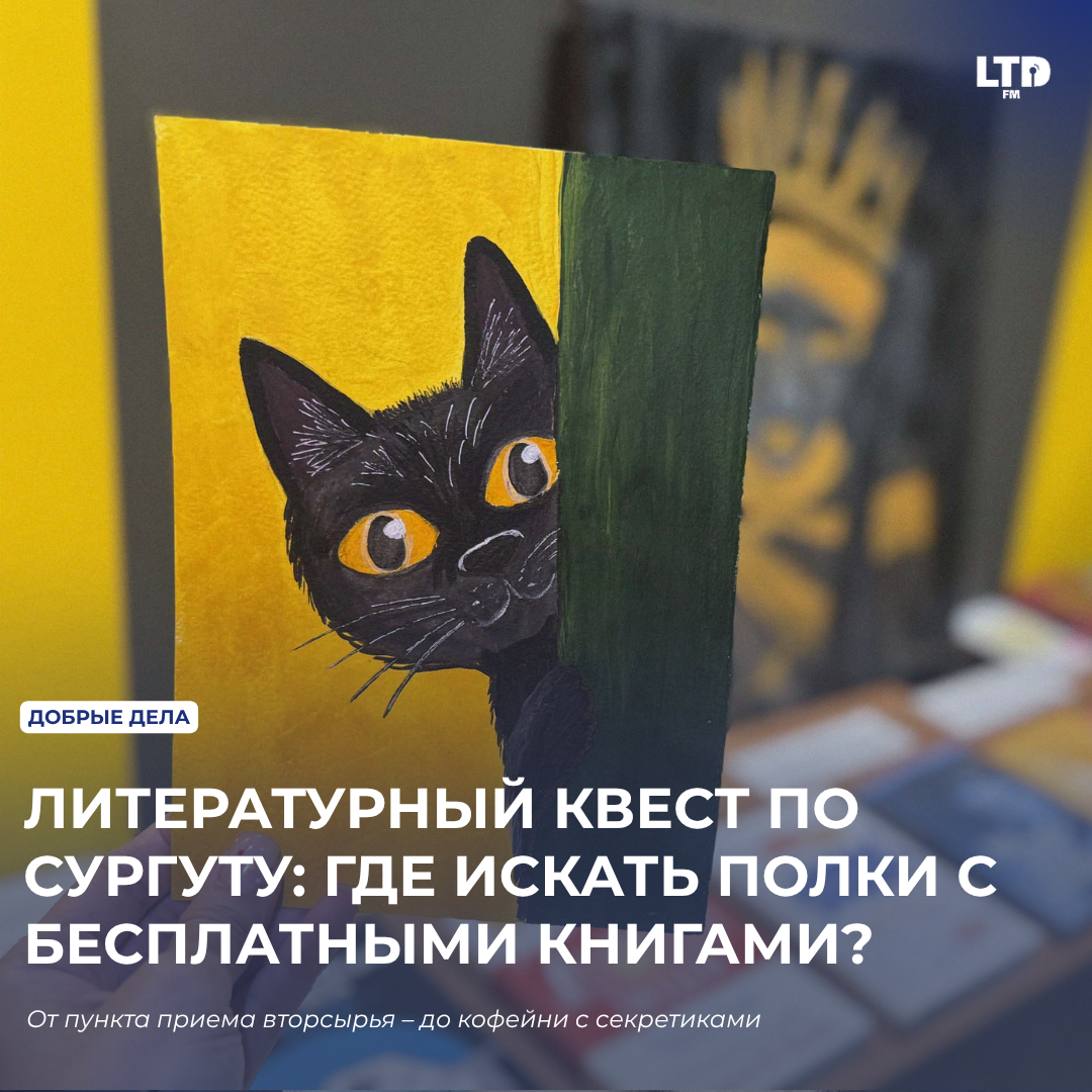 ЛИТЕРАТУРНЫЙ КВЕСТ ПО СУРГУТУ: ГДЕ ИСКАТЬ ПОЛКИ С БЕСПЛАТНЫМИ КНИГАМИ?