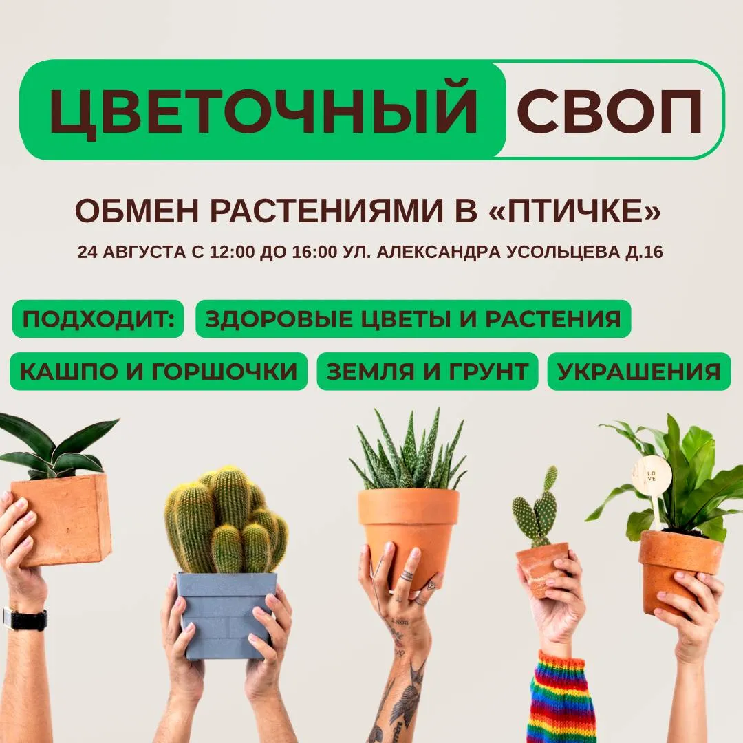 Цветочный СВОП в «Птичке»